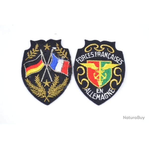 Patch fantaisie Arm�e Fran�aise ann�es 1970 - 1980. Forces Fran�aises en Allemagne et entente F.A.