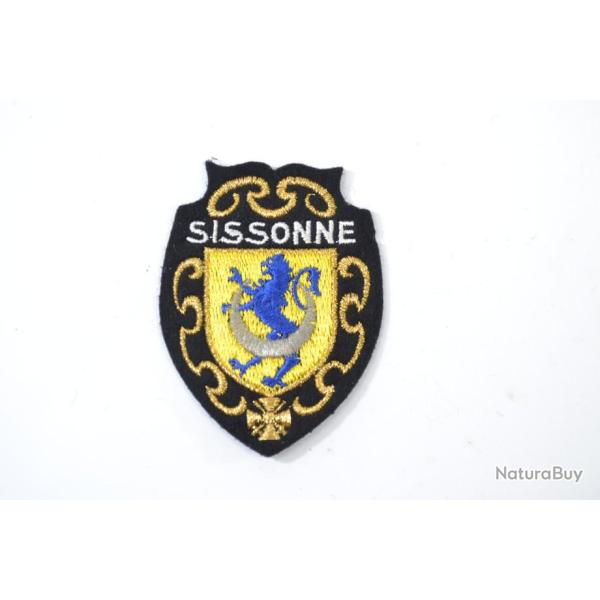 Insigne patch brod� ann�es 1970 - 1980. Arm�e Fran�aise Sissonne Camp militaire