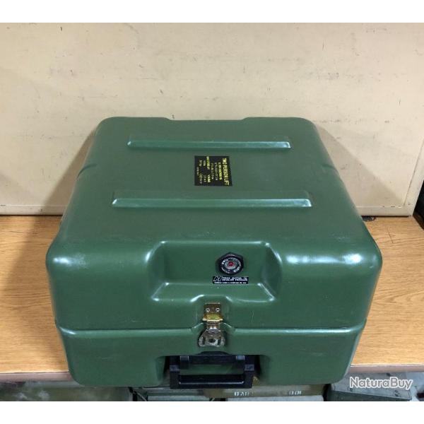 ORIGINAL AUTHENTIQUE US ARMY PELICAN HARDIGG CUSTOM CASE BOX WATERPROOF GREEN EX CONDITION !!!