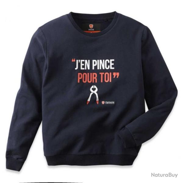 Collection de sweats professionnels � motifs humoristiques Parade Protection SWEAT S Bleu marine ISW