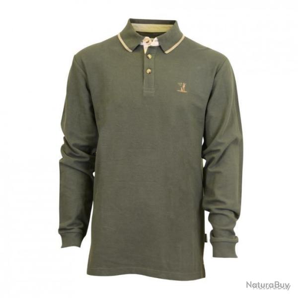 Polo brod� manches longues en coton Taille 1