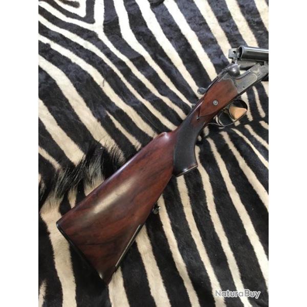 Tr�s rare drilling Suhl Calibre 12/70 et 220 SWIFT fabrique pour un armurier New Yorkais