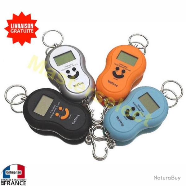 10 x Balance A Main Peson Electronique Pour Pese Bagage P�che Cuisine Chasse Sac 45Kgs Suspendre