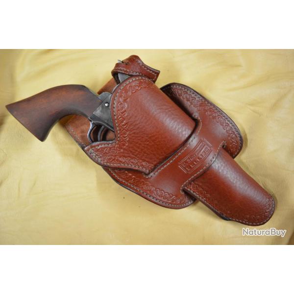 holster en cuir pour COLT FRONTIER motif