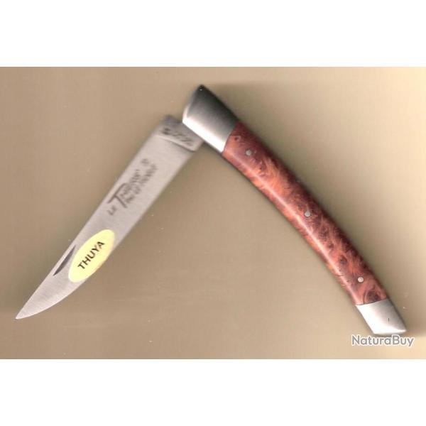 THIERS beau Couteau �b�ne +thuya  grav� Pr�nom