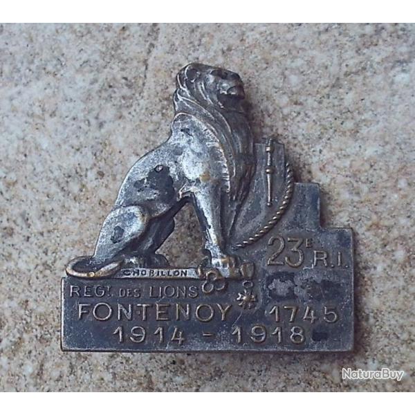 Insigne 23� R.I vers 1930