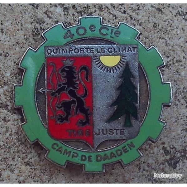 40� Compagnie de Camp, DAADEN, �mail, dos guilloch�