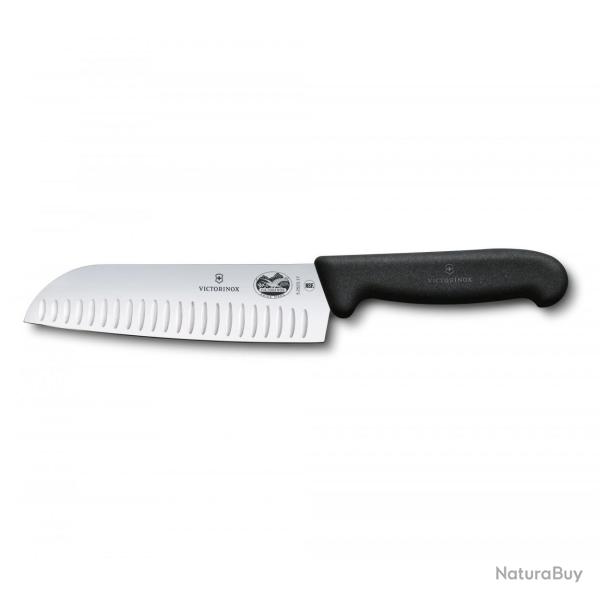 Victorinox - Couteau Santoku Fibrox - Noir - 5.2523.17