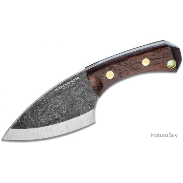 Couteau Condor Pangui Lame Acier Carbone 1095 Manche Bois Etui Cuir Made El Salvador CTK802326HC