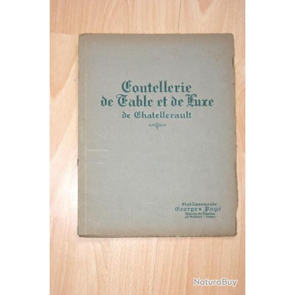 catalogue coutellerie CHATELLERAULT 12 planches revue brochure -  (d8z)