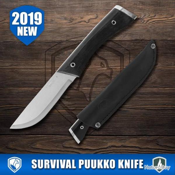 Couteau Condor Survival Puukko Lame Acier Carbone 1095 Manche Micarta Etui El Salvador CTK2822386HC