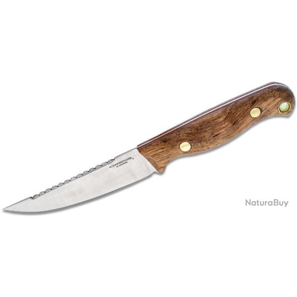 Couteau Condor Trelken Lame Acier 420HC Manche Bois Etui Cuir Made El Salvador CTK11435SS