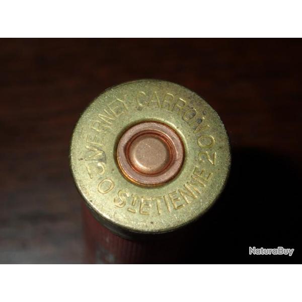 Cartouche pour collection en plastique rouge - calibre 20 - Verney Carron - Flash - N7