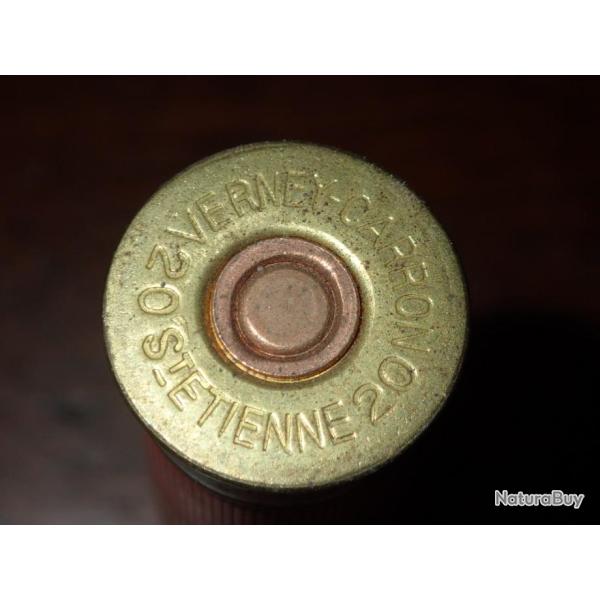 Cartouche pour collection en plastique rouge - calibre 20 - Verney Carron - Flash - N9