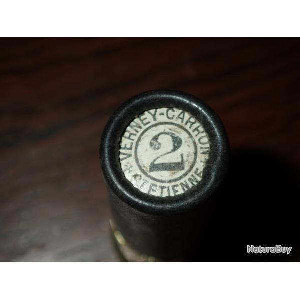 Cartouche pour collection en carton noir - calibre 20 - Verney Carron - Regulex - N2