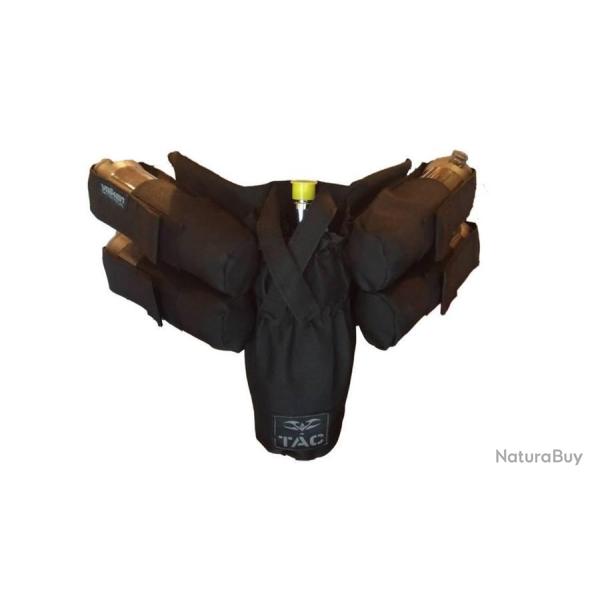 Porte pots 4+1 Valken Black Harnais