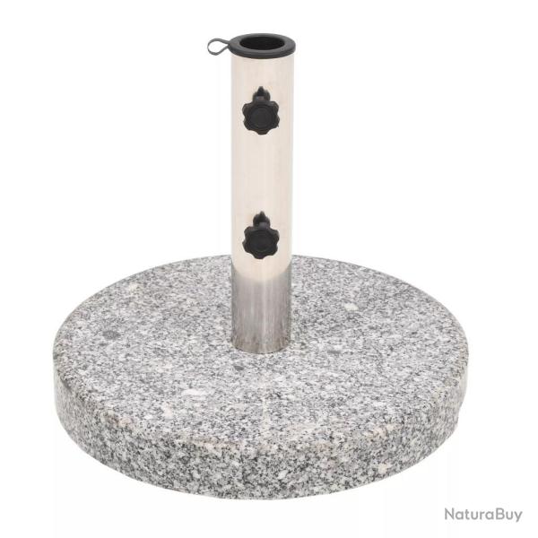 Pied base socle de parasol granite tube en acier inoxydable rond 22 kg 2202092