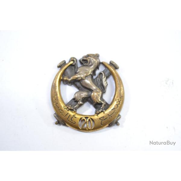 Insigne 20 RANA RA NA 20e Rgiment d?Artillerie Nord Africaine, arthus Betrand attache casse