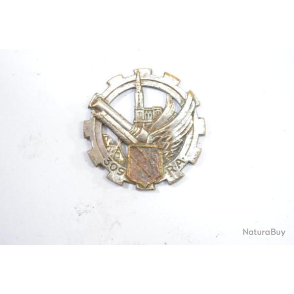 Insigne 309 RA 309e Rgiment d Artillerie (Tracte Tous Terrains) Dratgo 1 bolro, fabrication WW2