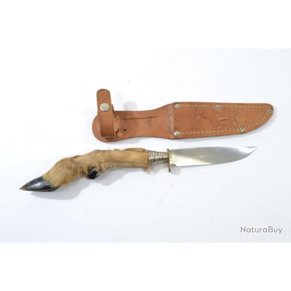 Petit couteau de chasse Allemand avec �tui Solingen Germany