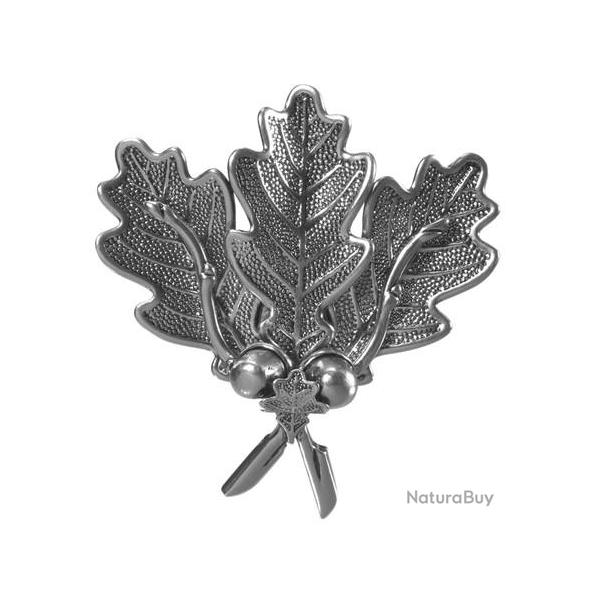 FEUILLE DE CHNE PLAQUE ARGENT