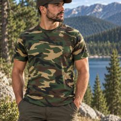 T-shirts Camo Woodland GT