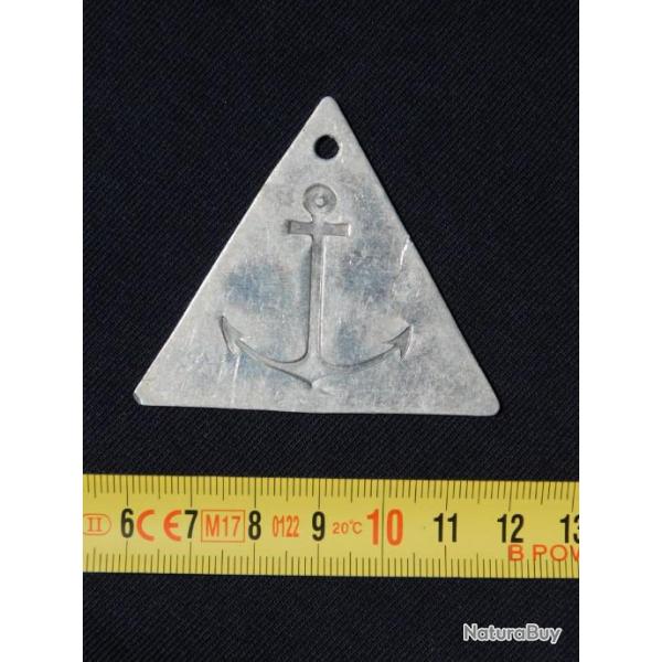 MARINE NATIONALE : ANCIENNE PLAQUE DE PROPRIETE DE MATERIEL