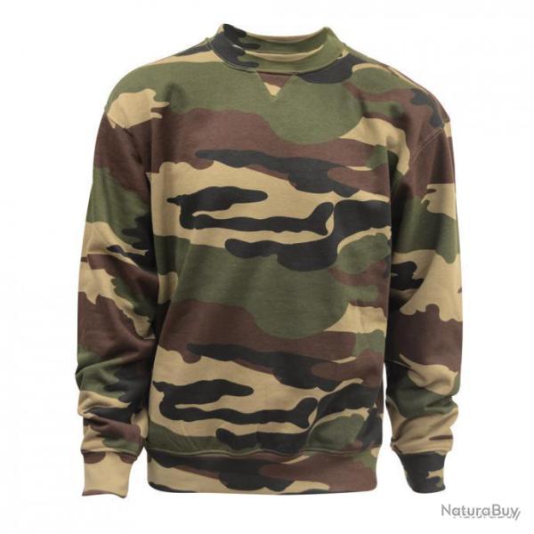 Sweat camo CE col rond Taille 3