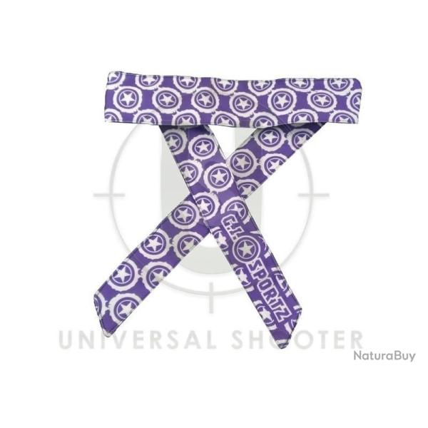 Bandeau violet avec �toiles blanches GI