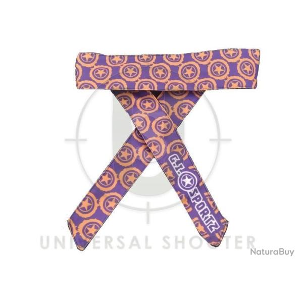 Bandeau violet avec �toiles oranges GI Sportz