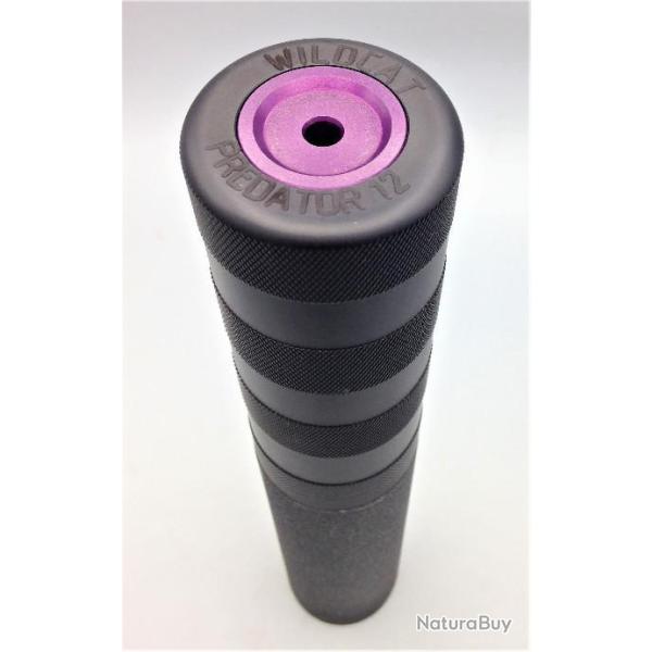 Mod�rateur de son WILDCAT PREDATOR 12 pour tout calibre .22 - filetage 1/2-20 tpi