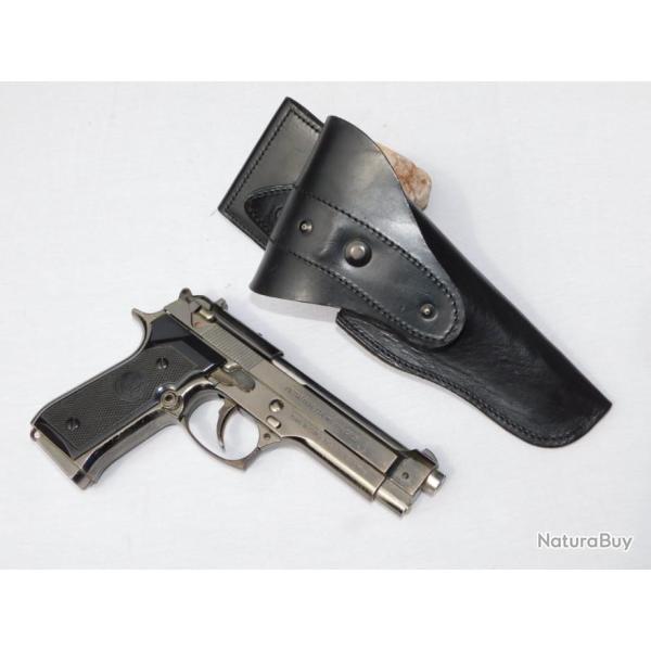 BEL ETUI HOLSTER CUIR POUR REVOLVER CANON 4 POUCES  � voir .........