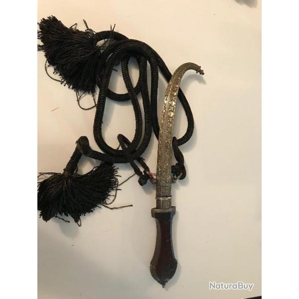 sabre tunisien koummya en argent