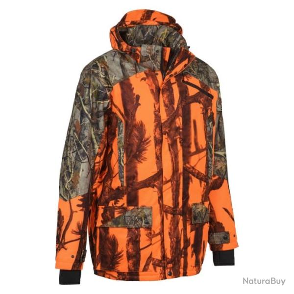 VESTE A DOUBLURE POLAIRE PERCUSSION GRAND NORD - GhostCamo Blaze&Black -  TAILLE 5 XXXXXL