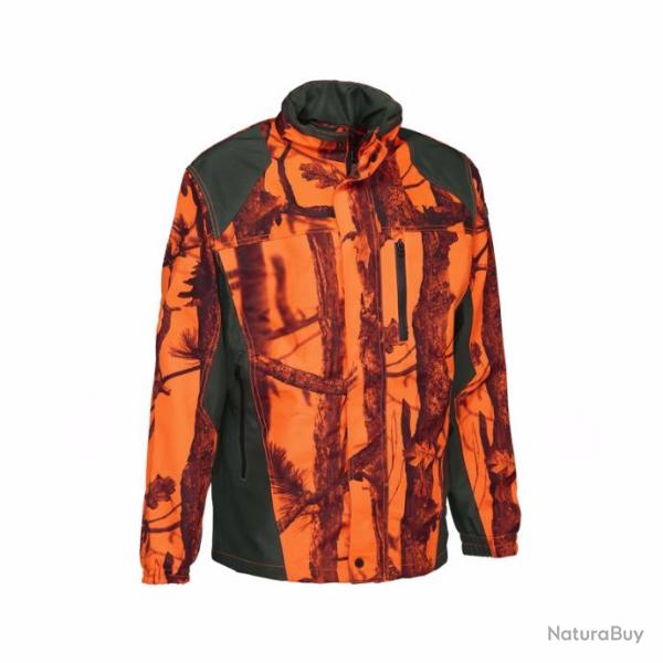 VESTE TRAQUE ET POSTE PERCUSSION STRONGER - GhostCamo Blaze&Black normes CE -  TAILLE 3 XXXL