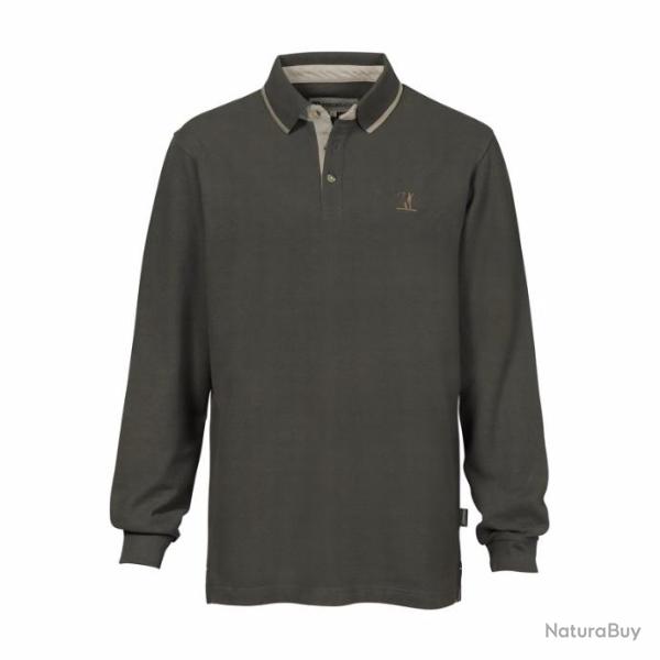 Polo Manches Longues Percussion kaki  - taille L ST