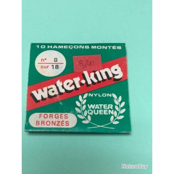 1 pochette hame�on mont� . Water king 8/18 .incompl�te  p�che ancien collection