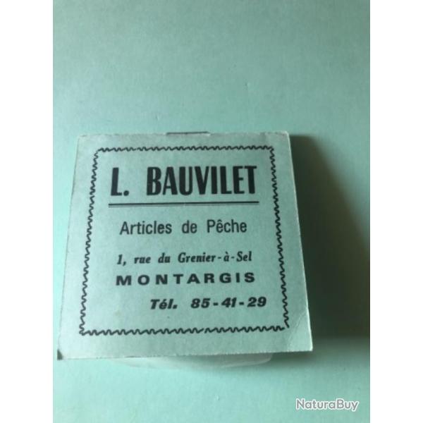 1 pochette hame�on mont� . Bauvilet    12/16 .incompl�te  p�che ancien collection
