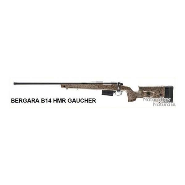 carabine  Bergara 14 HMR GAUCHER , canon 61cm lourd filet�, cal 308 winchester