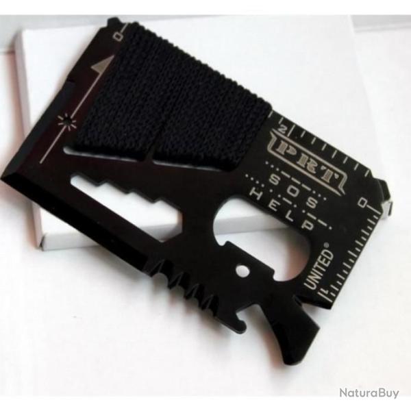 Carte Survie Tactique Outdoor Camping PRT SOS HELP NEUF NEW