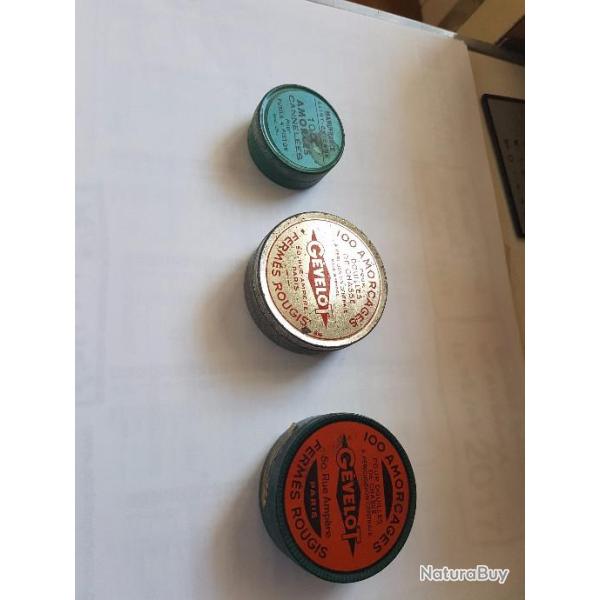 lot de 3 boites amorces collector
