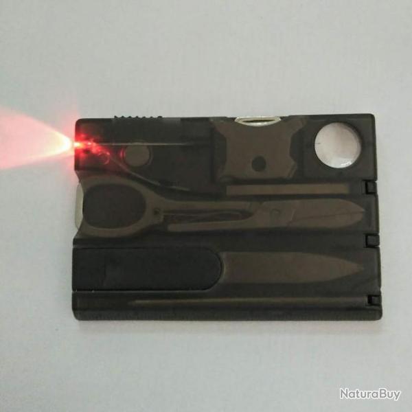 Carte de survie 9 outils multifonction multi-outils NEUF