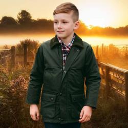 Veste enfant matelassée  huilé Vert
