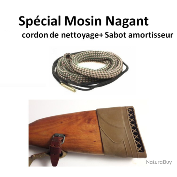 ** MOSIN NAGANT *** Sabot amortisseur + cordon de nettoyage 1891/30 M38 M44