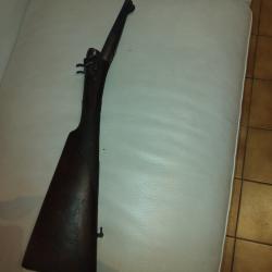 crosse avec platines de fusil a  percussion centrale