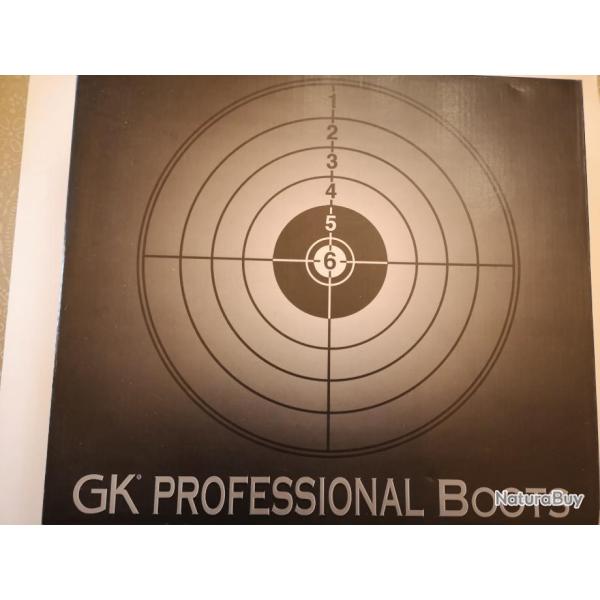 Chaussures d'intervention GK PRO noires avec zip cuir et toile T47 DESTOCKAGE!!!