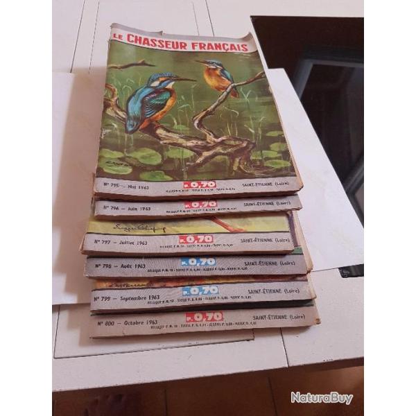 livre chasse ancien  collector  le  chasseur francais  annee  1963
