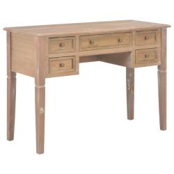 Bureau table meuble travail informatique marron 109,5 cm bois 0502120