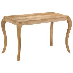 Table de salon salle &agrave; manger design 118 cm bois de manguier massif 0902129