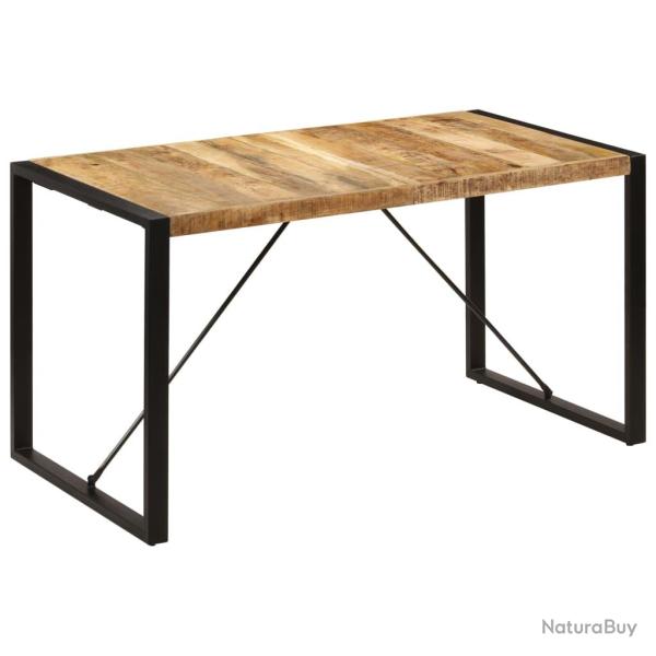 Table de salon salle � manger design 140 cm bois de manguier massif 0902146